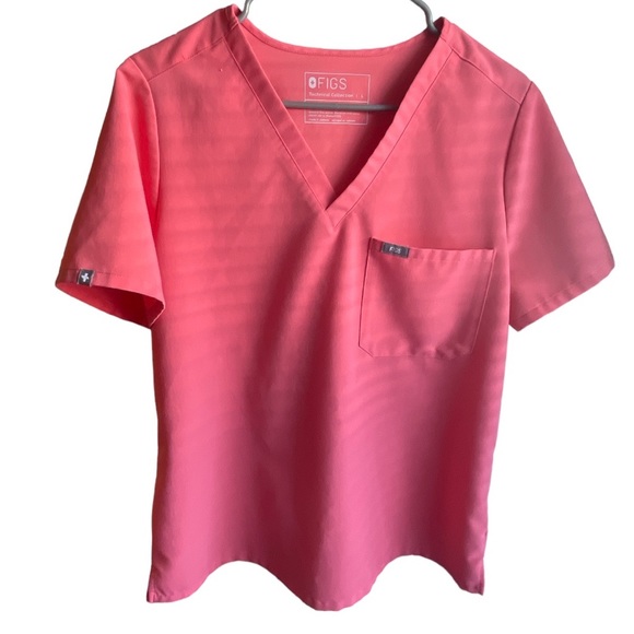 Figs Tops - Figs Pocket VNeck Scrub Top Size Large EUC #10728
